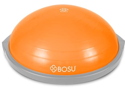 BOSU Hemmagymutrustning för balansträning, 65 cm, orange/grå (gymnastik, belastningskapacitet på 136 kg, gummi)