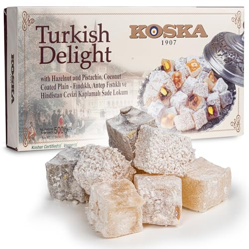 Delicias turcas Con avellana, Pistacho, coco 500 g.