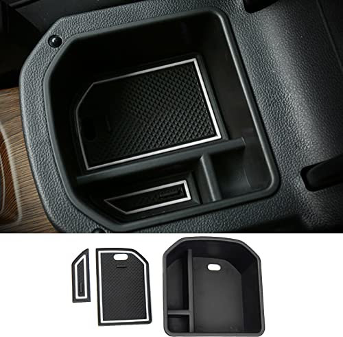 CDEFG Compatible with VW T-ROC 2018-2023 2024 2025 UK Car Centre Console T ROC Armrest Collection Tray Car Multifunctional Storage Box Organiser Interior T ROC 2022 2023 Accessories (White)