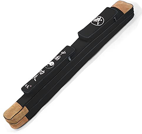 GOONSDS Capas Doble Tai Chi Bolsa De Espada Multifuncional Multifuncional Caja Caja De Artes Marciales Armas Caja Espada,Negro