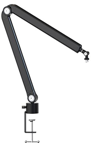 YOUSHARES Mikrofon Arm, Mikrofonarm für HyperX QuadCast, Shure SM7B, HyperX ProCast, Blue Yeti, Blue Snowball, 3/8 bis 5/8 Adapter Boom Arm Mikrofonständer für Broadcast and Studio Programm Aufnahme