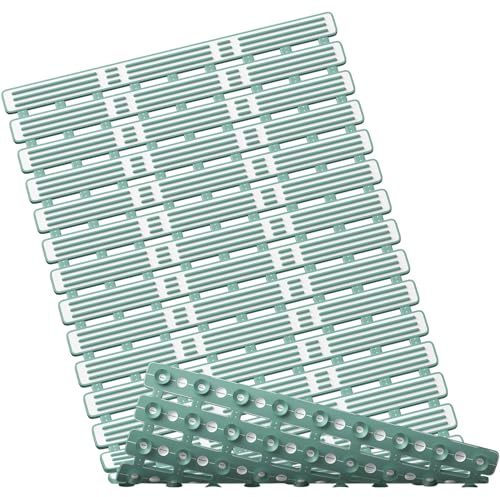 XIYUNTE Antirutschmatte Dusche & Badewanne - 68x40cm Badewannenmatte rutschfest mit Saugnäpfen, 100% BPA-freie Duschmatte rutschfest, schimmelresistent, zuschneidbar & hochwertige Duschmatte - Grün