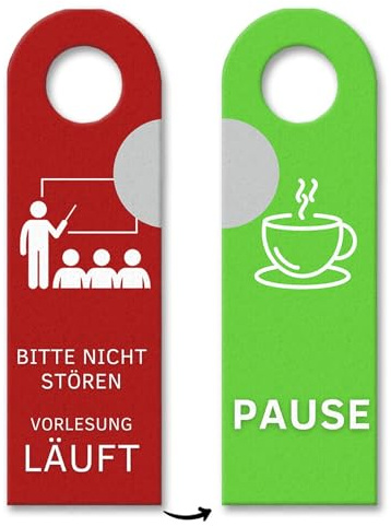 Vorlesung läuft - Pause Türhänger ein praktischer Türhänger für Studenten Büroalltag Türschild Nicht Stören Türanhänger büro schreibtisch Kollegen Chef nützlich