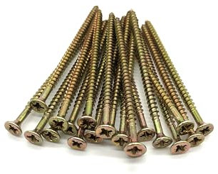 200 Pcs Box of Wood Screws 4mm x 80mm Double Countersunk Premium Easy Drive Woodscrews