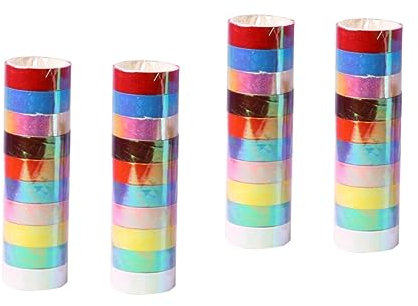 TEHAUX 4stücke Dazzling Color Washi Tape Reißfestes Dekoratives Klebeband Für Scrapbooking -projekte Tagebuchgestaltung Farbverlauf Repositionierbar Ohne Rückstände