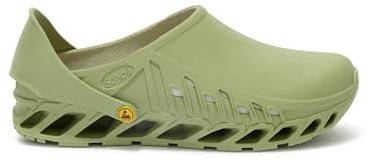 Scholl Evoflex Unisex-Vuxen Arbetsskor, Grön, 44 EU