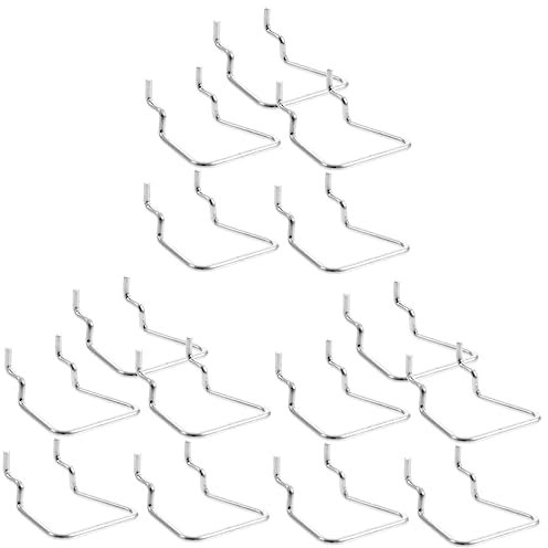 Cabilock 3 Set Ganci Per Forati Da Ganci Per Tazze E Accessori Per Garage E Banco Da Lavoro Resistente E Facile Da Installare 5 Pezzi * 3