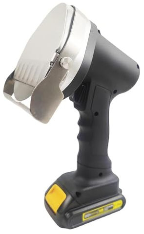 MObyat Elektrischer Dönerschneider, kabelloser Hand-Dönerschneider, mit 2 Klingen, Flachmesser und Wellenschliff, einstellbare Stärke 0–8 mm, zum Schneiden von türkischem Schawarma-Döner