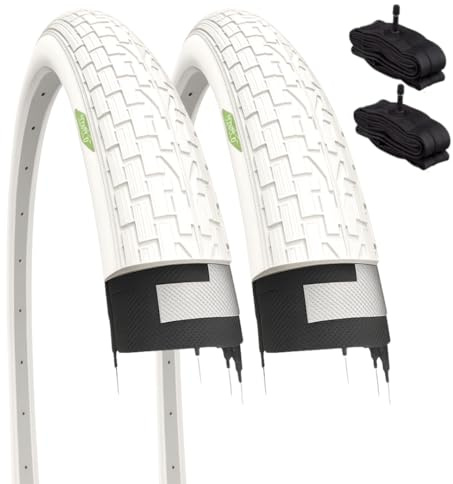 2 vita täcken 20 x 1,95 (50–406) + luftkammare VALVOLA AMERIKA SCHRADER cykel BMX FREE STYLE