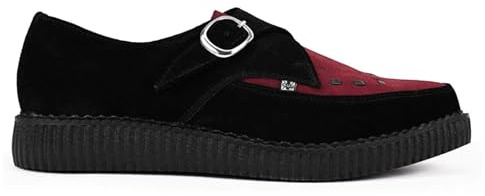 TUKCalzature Unisex Creepers Appuntite – Scarpe con Plateau in Pelle con Cinturino da Monaco Goth