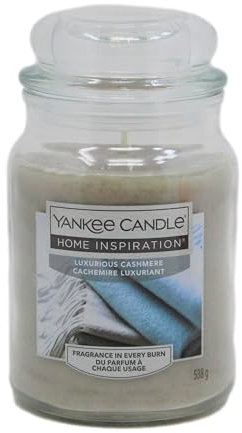 Yankee Candle Luxurious Cashmere - Large Jar - Subtle scents of soft luxurious cashmere