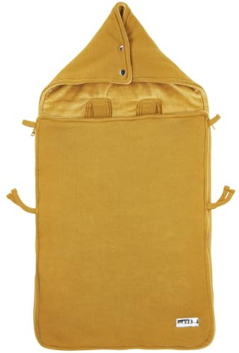 Meyco Baby Fußsack - 40x82cm - Oeko Tex 100 zertifiziert - kuschelig warm - praktisch - maschinenwaschbar - Honey Gold