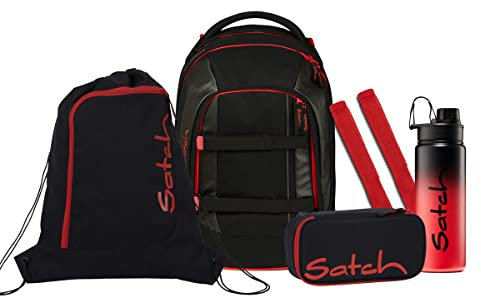 Satch Pack Graffiti Edition Schulrucksack Set 5tlg. (Fire Phantom)