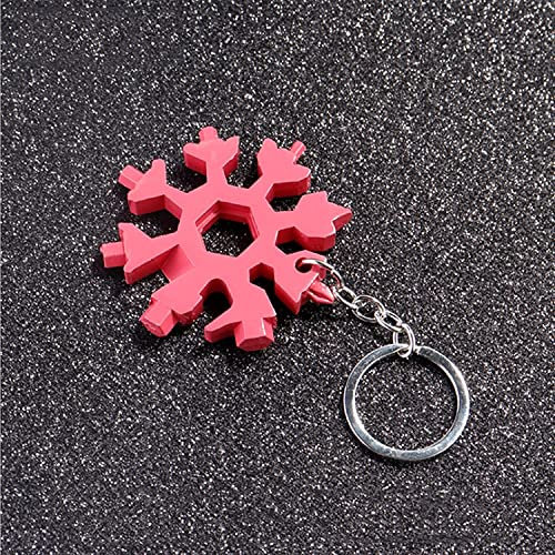 18-in-1 Snowflake Multi Tool,Incredible Tool,Snowflake Multitool 18-in-1 multi-tool Snowflake Multi-tool Combination Compact Multifunction Screwdriver Stainless Steel Gadget (Color : Silver) ( Color :