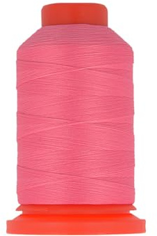 Lot de 3 bobines fil mousse polyester 1000m fabriqué en France pour surjeteuse Rose Fuchsia