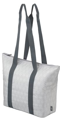 alfi ISO Shopper 17 Liter, geo Grey, nachhaltige Thermo-Kühltasche aus recycleten PET-Flaschen, isolierte Einkaufstasche für Einkäufe, Schwimmbad, Sauna, Isoliertasche, flexibel, auswaschbar