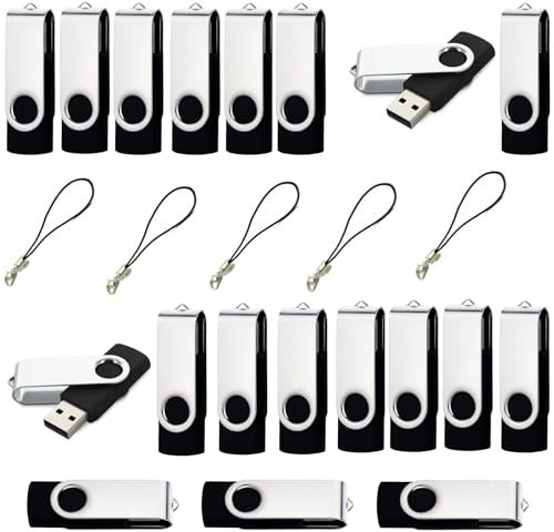 lcwamy 2GB Flash Drives 50 Pack Bulk USB Flash Drives Pack Wholesale USB2.0 Flash Drive 2GB USB Thumb Drive Pack USB Drive Pack Memory Stick (Black)