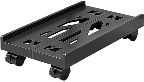 Xujuika CPU Holder Cart, Carrello Porta Computer per Tower Desktop, Supporto per PC Supporto per Torre per Computer con 4 Ruote, Torre Supporto Pc Fisso Max 30kg, Supporto per CPU Regolabile