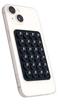 Misomo 2er Pack Extra Starke Silikon-Saugnapfhülle, Halterung für Selfies und Videos, Freihändig, Handyzubehör für iPhone und Android, Langlebig & Leicht Bedienbar (Schwarz)