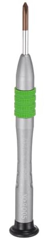 sourcing map Tournevis cruciforme de précision 3,0 mm à tête cruciforme magnétique avec poignée antidérapante pour lunettes, montre, ordinateur portable, électronique, vert