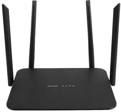 ASHATA 4G Router mit SIM Kartensteckplatz, Entsperrter 4G LTE Modemrouter, 300 Mbit/s, 4 Antennen, Tragbare Router Hotspot Geräte für Asiatisches 4G LTE B1 3 5 7 8 20 28 40 41 (EU)