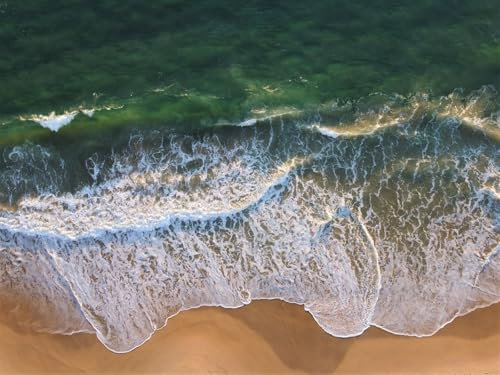1000 Teile Puzzle,Impossible Puzzle,Puzzle-Geschenk,-Küste, Surfen, Meer 75x50cm