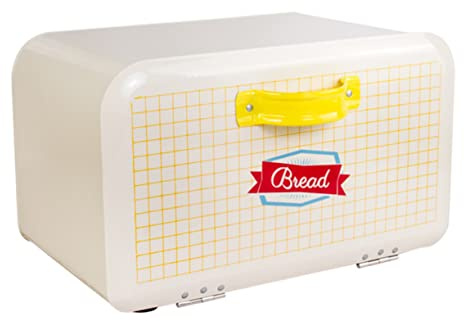 TOPBATHY Boîte Boite à Étain Collation Récipient à Gâteau Bacs De Rangement Stockage Empilable Poubelle De Cuisine À Douleur Stockage Des Aliments Corbeille Armoire Beige Fer Galvanisé