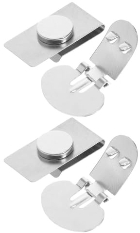 Healvian 2 Paar Magnetische Krawattenklammern Unsichtbare Krawattenverschluss Clips mit Anti Swing Funktion für Herren für Geschäftstreffen und Hochzeiten