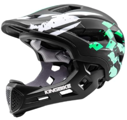 Harilla Casque de Vélo pour Enfants, Casque de Cyclisme pour Skateboard, Accessoires Cyclisme pour Enfants, Casque Intégral Réglable Antichoc pour Skateboard, Vélo, Roller, Vert