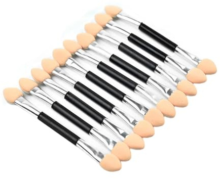 10 brochas de esponja para sombra de ojos, aplicador de sombra de ojos, herramienta de maquillaje cosmético para mujeres y mujeres