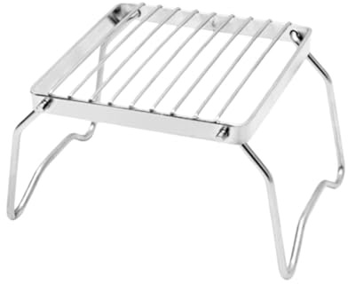 TOBBOMEY Barbacoa Portátil Plegable de Acero Inoxidable Parrilla para Camping Pesca y Picnic Fácil de y Resistente