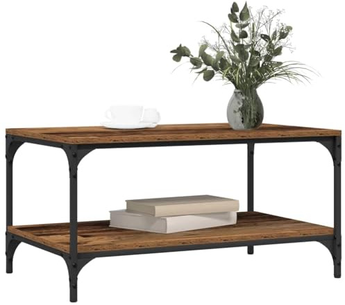 vidaXL Kaffeebord Gammalt trä 80 x 50 x 40 cm Konstruerat trä