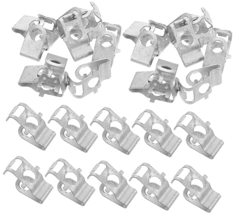 BUGUUYO 50 Pezzi Rivetti Metallici Autofilettanti per Copertura Motore e Parafanghi Clip Fissaggio Resistente per Staffe e Paraurti Auto