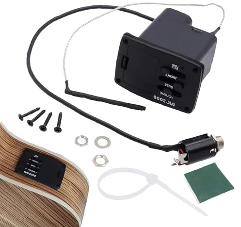 Tonabnehmer Für Akustische Gitarren, Instrument Stimmgerät Werkzeug, Tonabnehmer Für Musicinstrumente, Für Übung Auftritt Studio Gitarre Ukulele Geige Bass Reise Zuhause