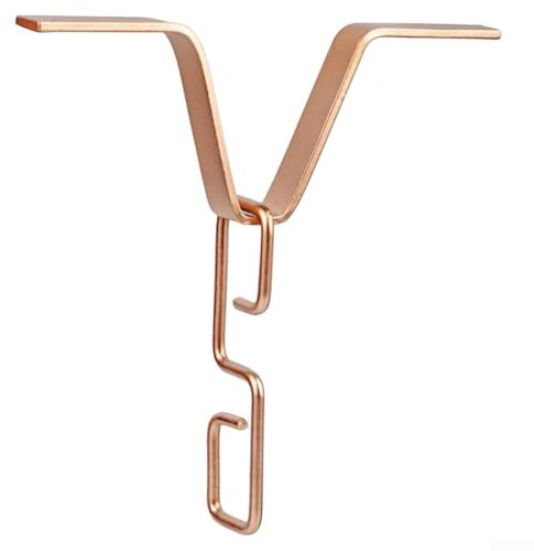 Rain Chain Gutter Adapter for Use with Decorative Metal Rain Chains and Traditional K-Style Residential Gutters (Copper Color)
