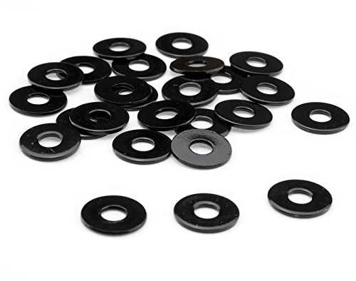 Unterlegscheiben M6 M8 Edelstahl V2A Scheibe DIN 9021 extra breit rostfrei schwarz glänzend pulverbeschichtet kratzfest, Gewinde:M8, Menge:10er Set