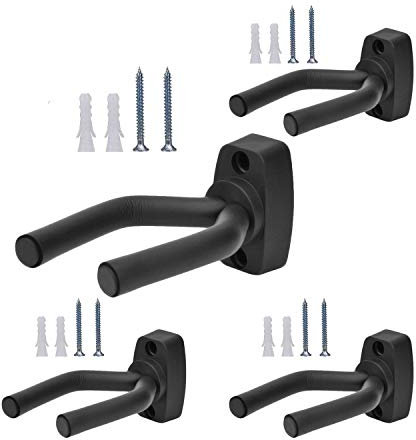 Mifz Gun Racks Wandhalterung Gewehr Aufhänger Shotgun Haken Halterung Aufbewahrung Display für Gewehre, Schrotflinten, Airsoft, Bogen und Gitarre, 4 Stück