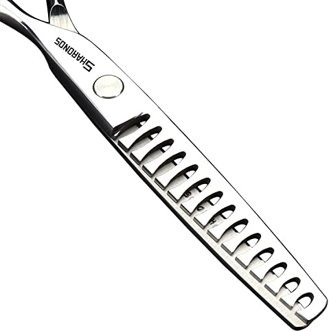 Sharonds 6-Zoll Friseurschere/Effilierschere, 15,2 cm（6 dünne Schere-C） | 440C Stahl Barber Schere ，scharfe Friseurschere,Friseur/Familienschere für Haarschnitt