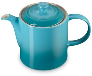 Le Creuset Klassische Teekanne, Rund, 1,3 Liter, Steinzeug, Karibik
