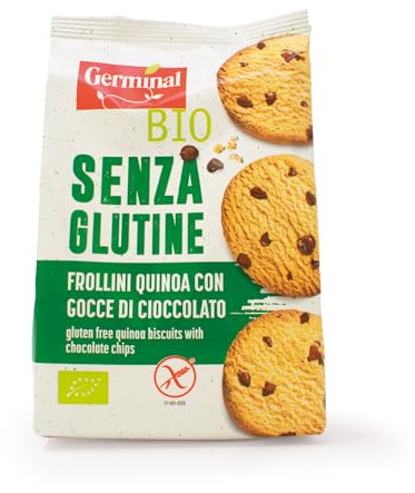 GERMINAL Galletas quinoa cacao con gotas de chocolate BIO, Sin gluten, 250g