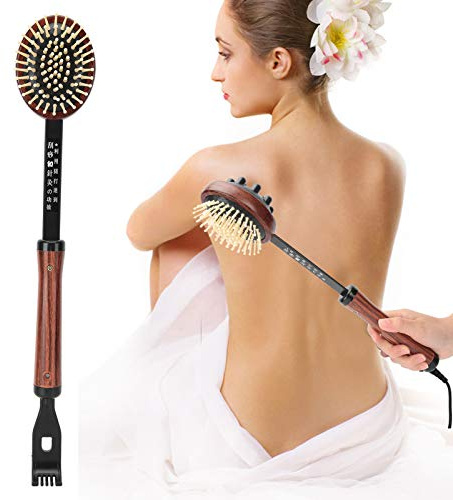 Scalp Massager Rückenkratzer, Tragbar Handfester Griff Rückenkratzer, Multifunktionales 3-in-1 Massage Für Rücken Und Kopf Kratzen