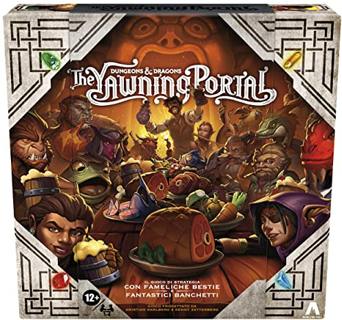 Hasbro Gaming Dungeons & Dragons: The Yawning Portal, Gioco da tavolo di Strategia,1 a 4 Giocatori, dai 12 anni in su, giochi per famiglie (Versione in Italiano), Multicolor, F6647103