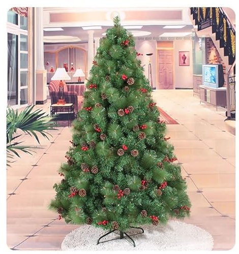 Weihnachtsbaum künstlich Sale Clearance, Faux Christmas Tree 4Ft/5Ft/6Ft/7Ft/8Ft mit realistischem Aussehen TREEECFCST 221020(Color:Green,Size:5ft/150cm)