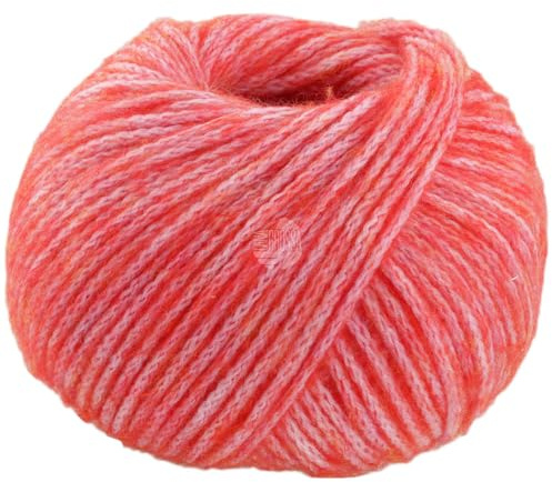 LANA GROSSA Twinny | Voluminöses Kettengarn aus Merinofasern mit Flauscheffekt | Handstrickgarn aus 97% Schurwolle (Merino extrafein) & 3% Polyamid | 50g Wolle zum Stricken & Häkeln | 100m Garn FB10