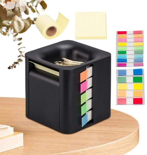 Memo-Notizzettel-Halter, Haftnotizspender, Pop-Up-Notiz-Organizer, Papier-Notizblock-Halter, bunte Index-Aufkleber, Schreibtisch-Organisationszubehör, Bürobedarf-Halter, multifunktionale Haftnotizen