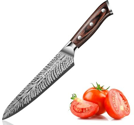 Plys Coltelli da Cucina Professionali Giapponese 13.5cm: Coltello Chef Multiuso per Verdure