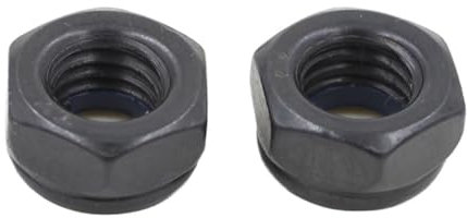 Contratuerca, Tuercas autoblocantes Acero inoxidable 304 Tuerca de bloqueo de inserción de nailon hexagonal negro Tuerca Nylock autoblocante Contratuerca 2/5/25 piezas M2 M2.5 M3 M4 M5 M6 M8 M10 M12 M