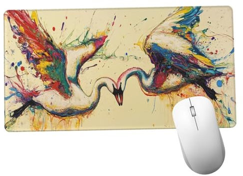 Color Alfombrilla Ratón 1400x600x3mm Alfombrilla Raton XXL Grande con Base de Goma Antideslizante, Lavable, Accesorios Gaming Línea, Ordenador Gamer Regalos, Mouse Pad Gaming Mejora La Velocida Y1322