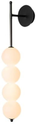 - Lampada da Parete di Lusso in Perle, A Forma di Sfera di Vetro, Decorazione per La Casa, Lampada da Parete per Soggiorno, Compatibile con Comodino, Luce A Sospensione A LED