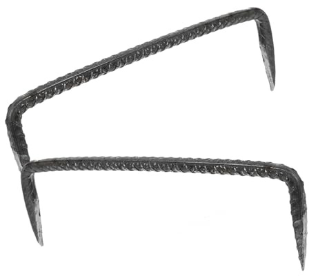 UKCOCO 2 pièces Clous à Double Pointe Acier pour Menuiserie Clous Robustes pour Matériaux de Construction